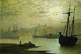 John Atkinson Grimshaw On the Esk Whitby painting
